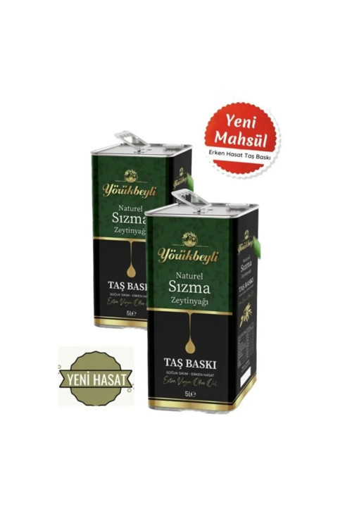 Natürel Soğuk Sıkım Sızma Erken Hasat 0,3 Asit 2X5L 2Ad Zeytinyağı
