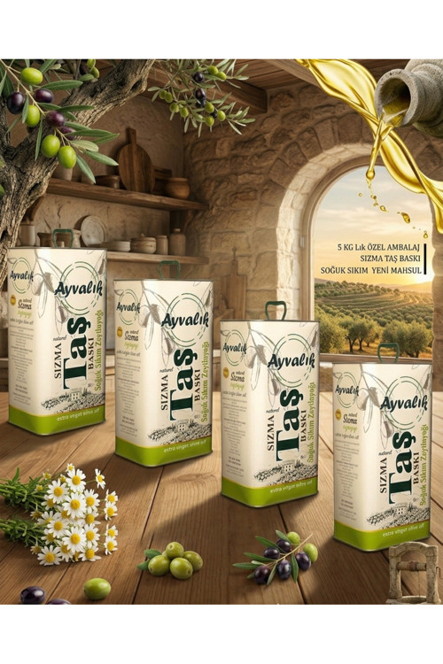 Soğuk Sıkım Natürel Sızma 0,3 Asit 4X5L 4Ad Zeytinyağı