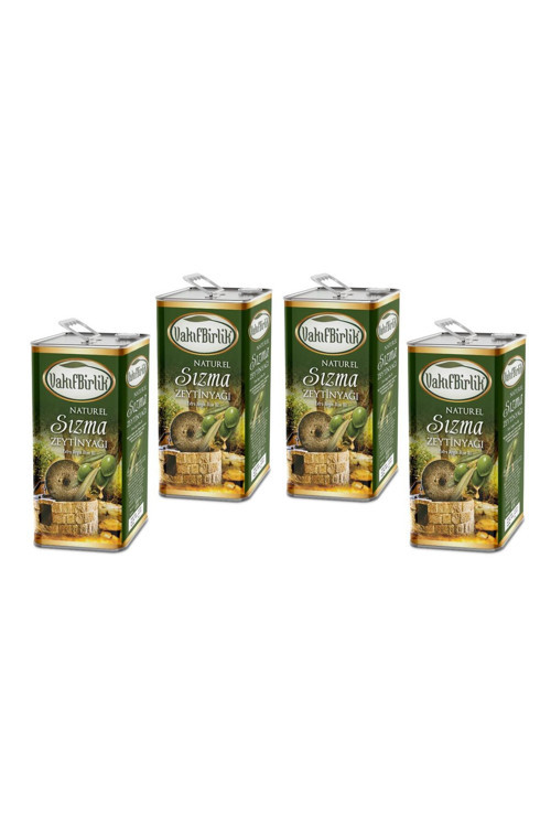 Natürel Soğuk Sıkım Sızma Erken Hasat 4X5L 4Ad Zeytinyağı