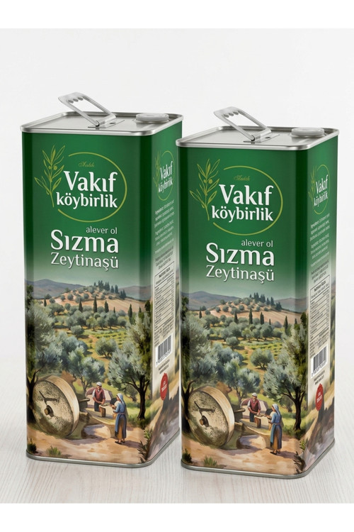 Vakıfköy Soğuk Sıkım Sızma Natürel Erken Hasat 0,3 Asit 2X5L Zeytinyağı