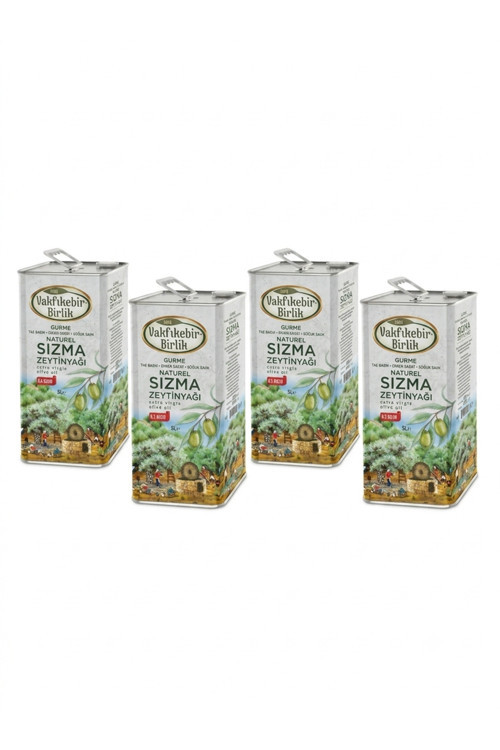 Soğuk Sıkım Sızma Natürel Erken Hasat 0,3 Asit 4X5L Zeytinyağı
