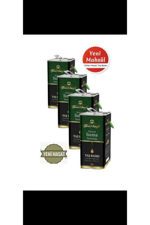 Yörükbeyli Soğuk Sıkım Zeytinyağı 4X5L (4800Gr)