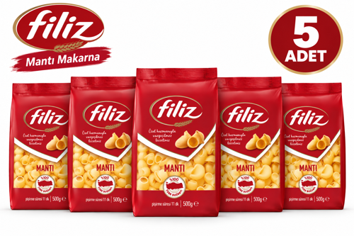 Mantı Makarna 500 g X 5 Adet - Pratik Lezzet %100 Türk Buğdayı - Güven Bitkisel