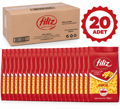 Boncuk Makarna 500 gr X 20 Adet - Pratik Lezzet %100 Türk Buğdayı - Güven Bitkisel