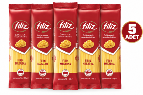 Fırın Makarna 500 g X 5 Adet - Pratik Lezzet %100 Türk Buğdayı - Güven Bitkisel