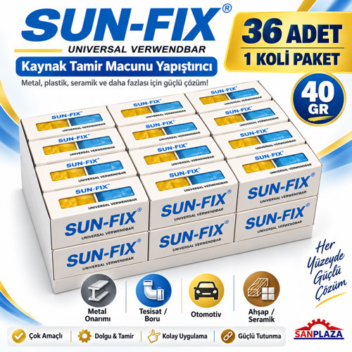 40 gr Universal Verwendbar Kaynak Tamir Macunu Yapıştırıcı 36 Adet 1 Koli Paket