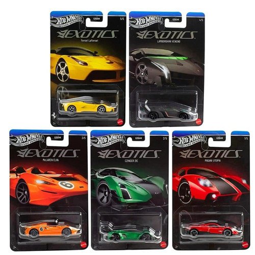 Silver Series Exotics 5'li Set Ferrari LaFerrari Lamborghini Veneno GDG44