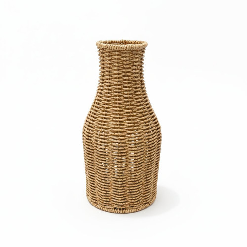 MİEN RATTAN ÖRGÜ DEKORATİF VAZO 28,5 CM