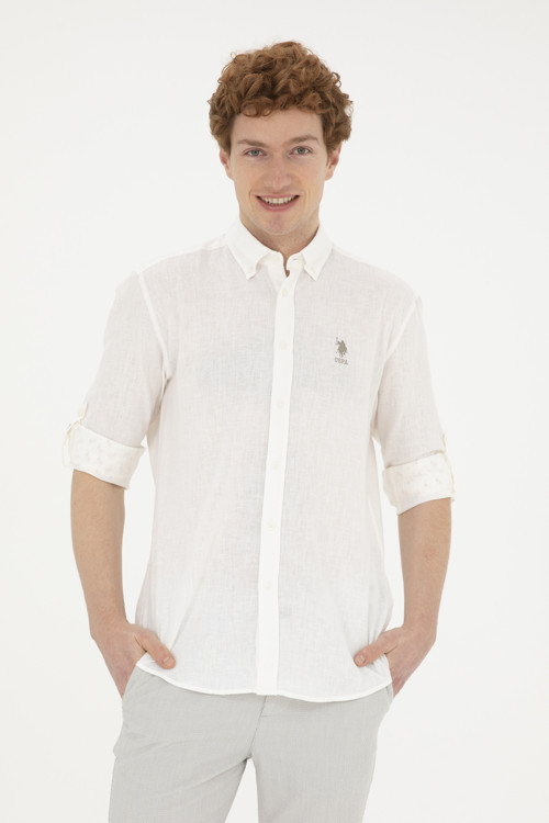 Erkek Haki Uzun Kollu Gömlek50288375-VR027