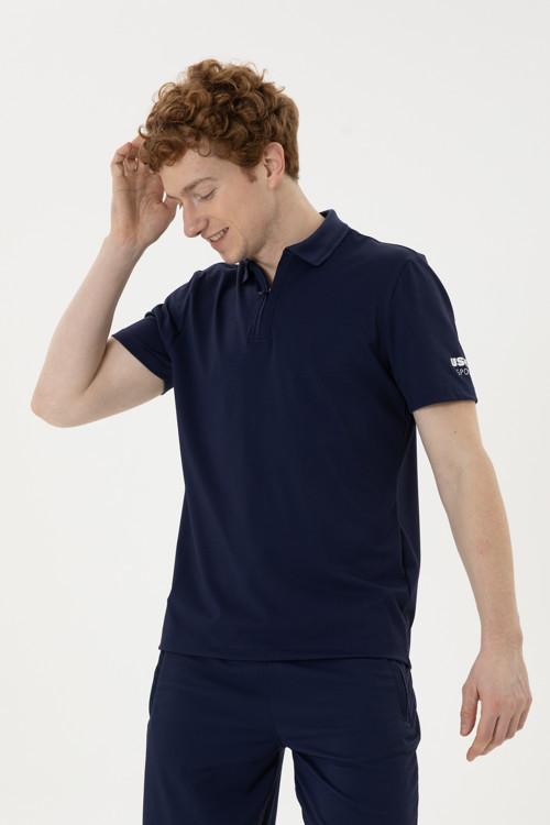 Erkek Regular Fit Polo Yaka Lacivert Tişört50282246-VR033