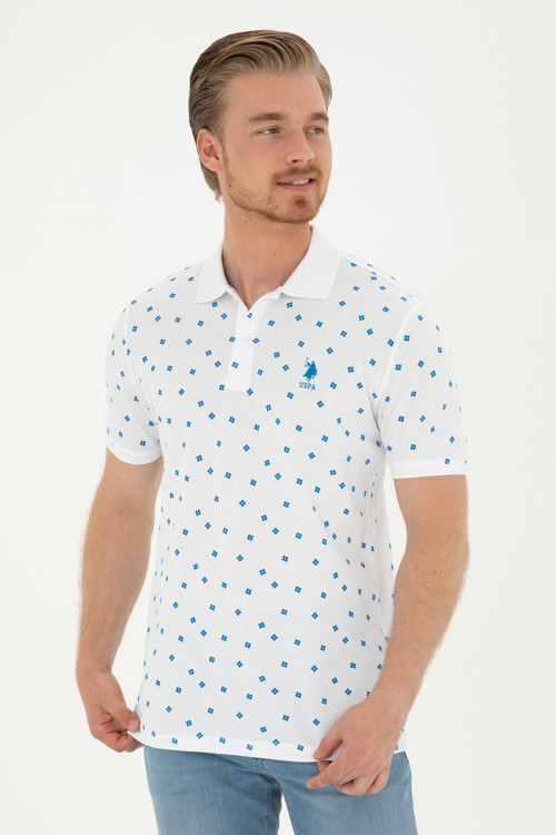 Erkek Regular Fit Polo Yaka Saks Tişört50288378-VR045