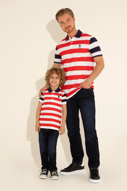 Erkek Regular Fit Polo Yaka Kırmızı Tişört50288489-VR030