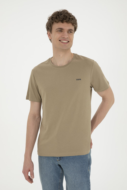 Erkek Haki Basic Tişört50284640-VR027