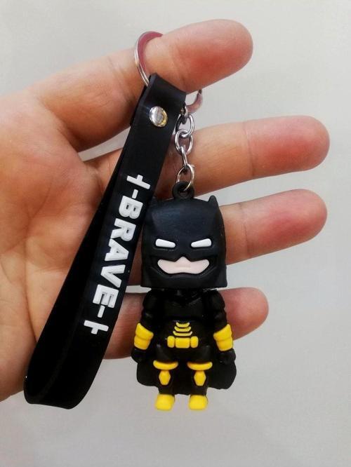 Efsane Süper Kahraman Batman Karakter Oyuncak Silikon Anahtarlık Çanta Süsü Aksesuar Kolleks