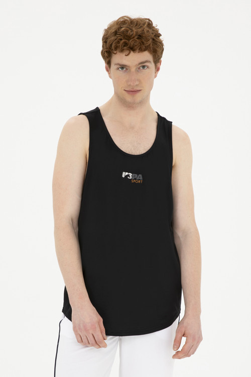 Erkek Regular Fit Bisiklet Yaka Siyah Tişört50281481-VR046