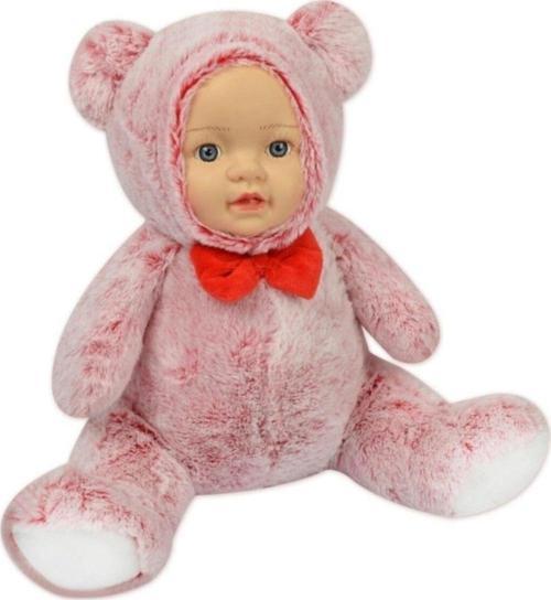 Halley Sevimli Gerçek Bebek Yüzlü Kırmızı Ayı 30 Cm