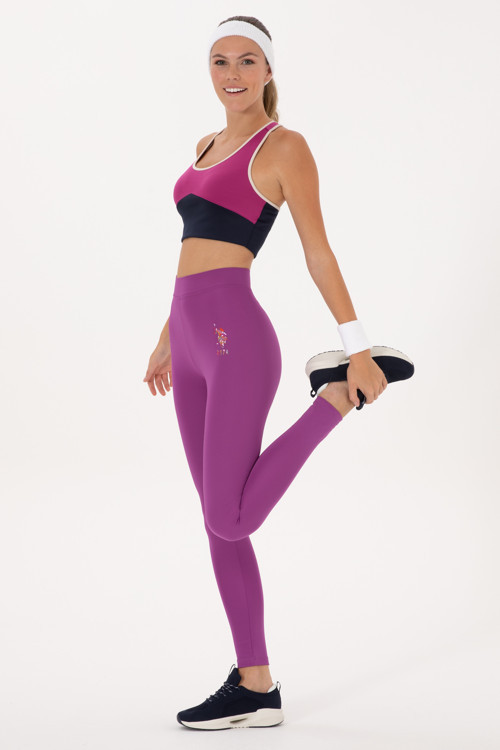 Kadın Mor Yüksek Bel Spor Tayt50284055-VR038