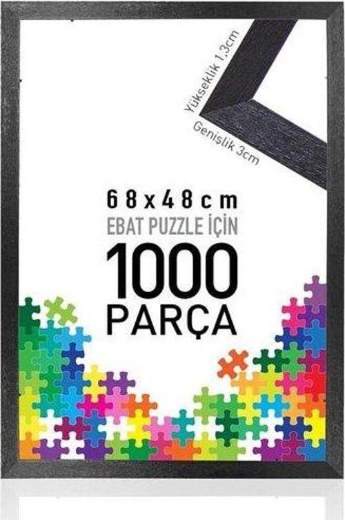 1000 Parça Puzzle İçin Siyah Çerçeve