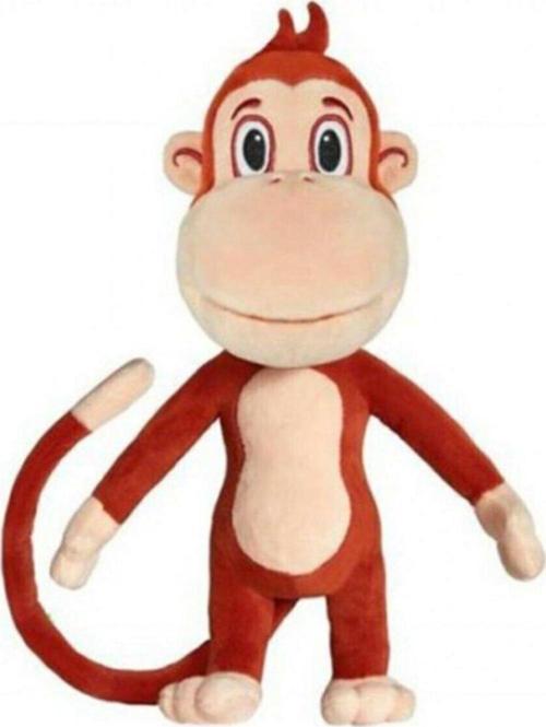 Lisanslı Kukuli Sevimli Sesli Müzikli Maymun 35 Cm-çizgi Film Kahramanı