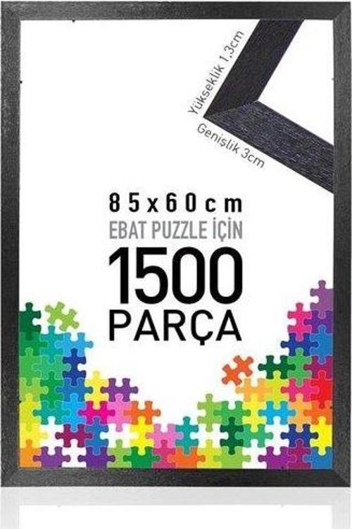 1500 Parça Puzzle İçin Siyah Çerçeve