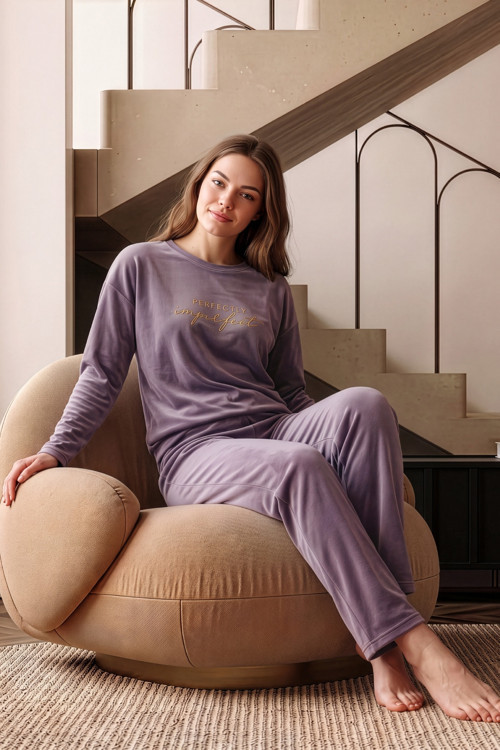 Kışlık Kadın Kadife Pijama Takımı - Süper Soft Serisi