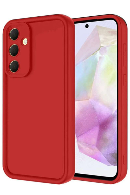 Galaxy A16 5G Kılıf Viera Silikon - Kırmızı
