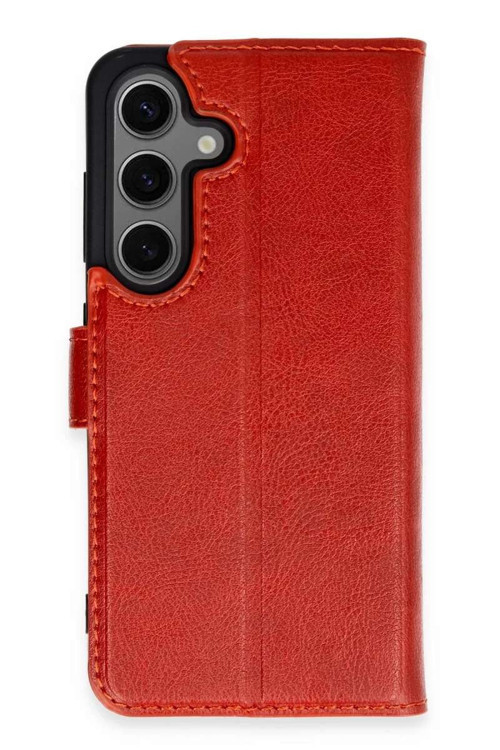 Galaxy S24 Kılıf Trend S Plus Kapaklı Kılıf - Kırmızı