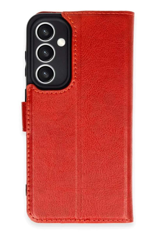 Galaxy S23 FE Kılıf Trend S Plus Kapaklı Kılıf - Kırmızı