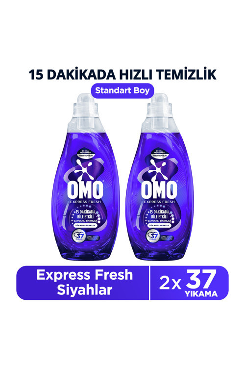 Express Fresh Capcanli Siyahlar Tüm Koyu Renkler Sivi Çamasir Deterjani 1480 ml x2