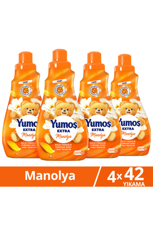 Extra Çamaşır Yumuşatıcı 42 Yıkama Manolya 1008 ml x4