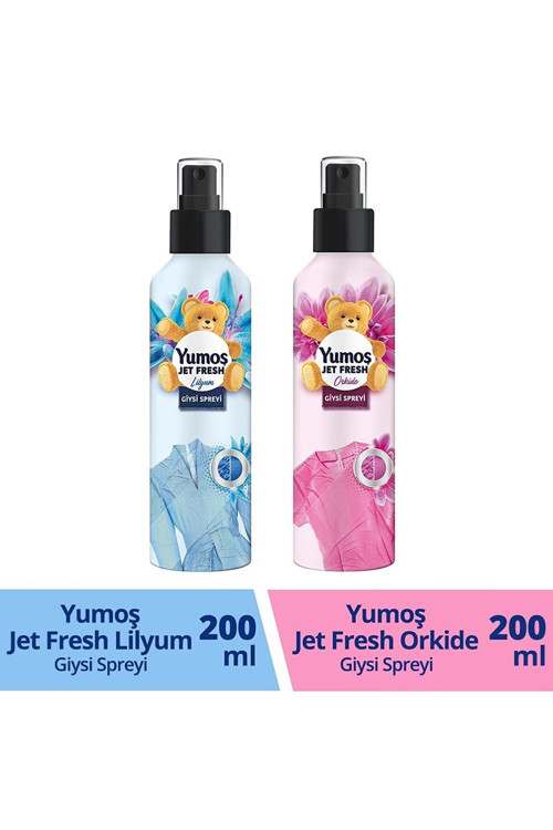 Jet Fresh Ütü Etkisi Giysi Spreyi Orkide ve Lilyum 200 ml