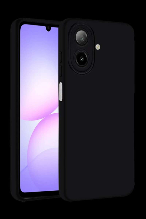 Galaxy A07 4G Nano içi Kadife Silikon - Siyah
