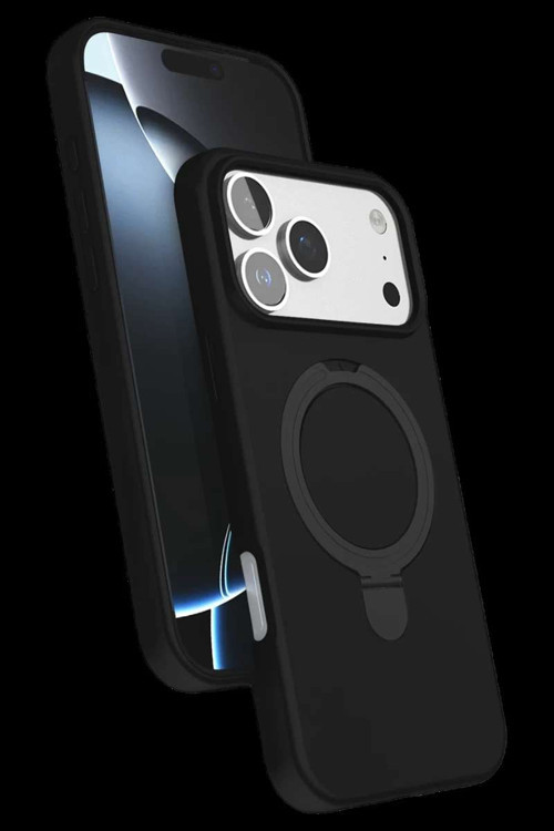 iPhone 17 Pro Regal Magsafe Standlı Kapak - Siyah
