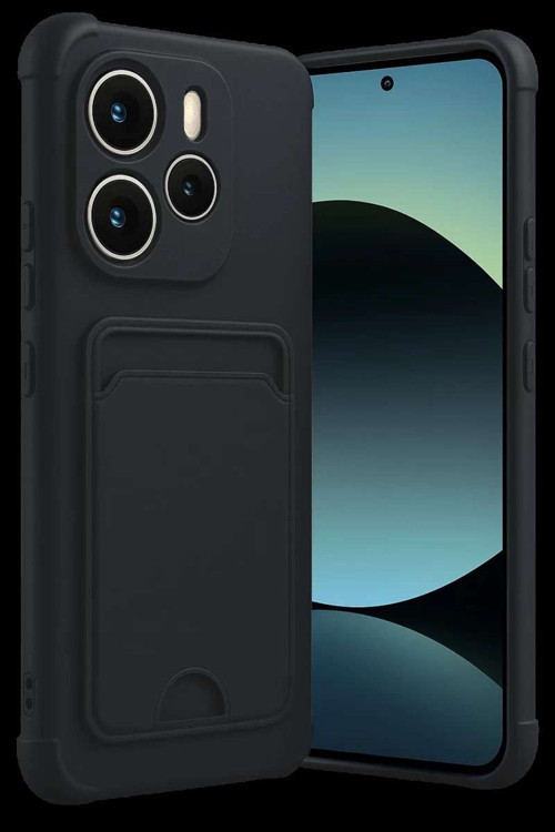 Redmi Note 14 4G Kelvin Kartvizitli Silikon - Siyah