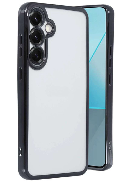 Galaxy S25 Kılıf Razer Lensli Silikon - Siyah