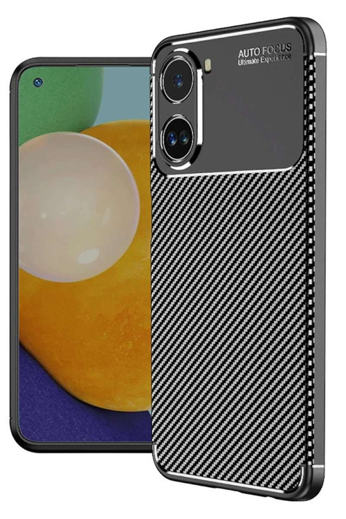 Poco X7 Pro Kılıf Auto Focus Karbon Kapak - Siyah