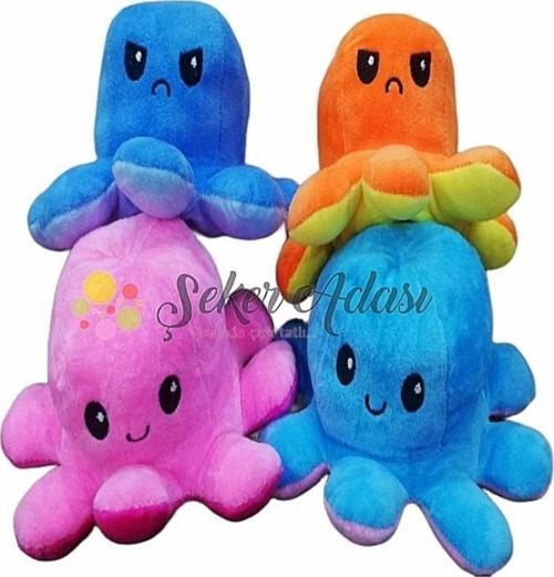 Peluş Duygulu Ahtapot Oyuncak 14 Cm