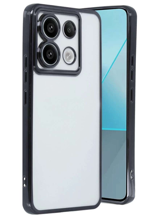 Poco X6 Kılıf Razer Lensli Silikon - Siyah