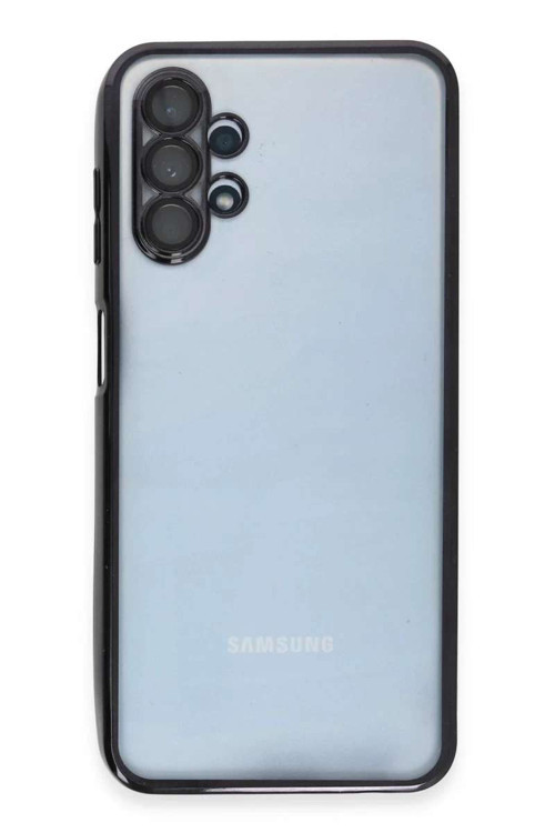 Galaxy A13 4G Kılıf Razer Lensli Silikon - Siyah