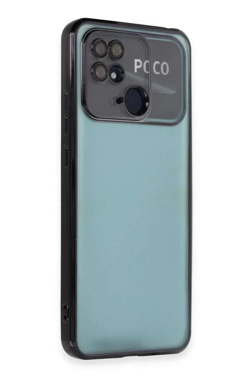 Redmi 10C Kılıf Razer Lensli Silikon - Siyah