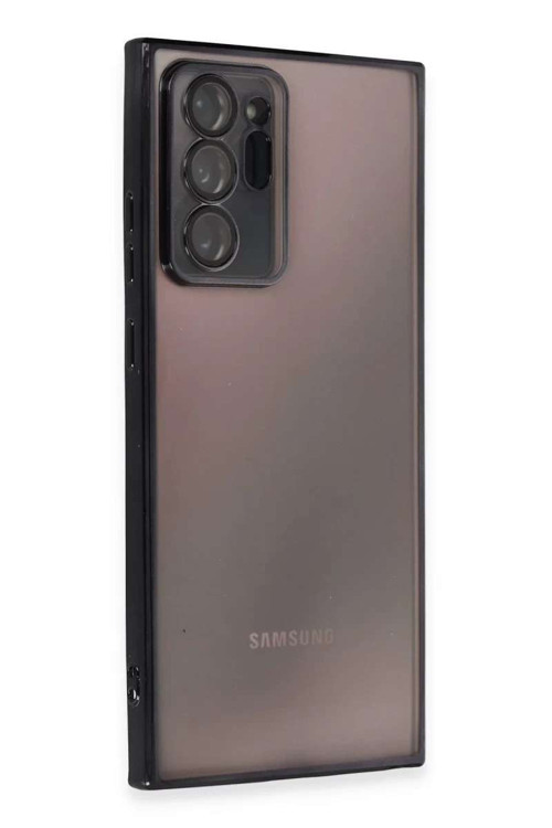 Galaxy Note 20 Ultra Kılıf Razer Lensli Silikon - Siyah