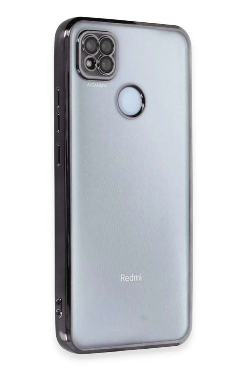 Redmi 9C Kılıf Razer Lensli Silikon - Siyah