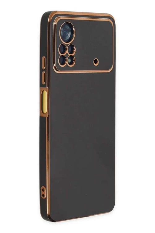 Poco X4 Pro 5G Kılıf Volet Silikon - Siyah