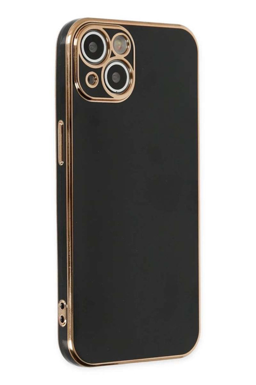 iPhone 14 Plus Kılıf Volet Silikon - Siyah