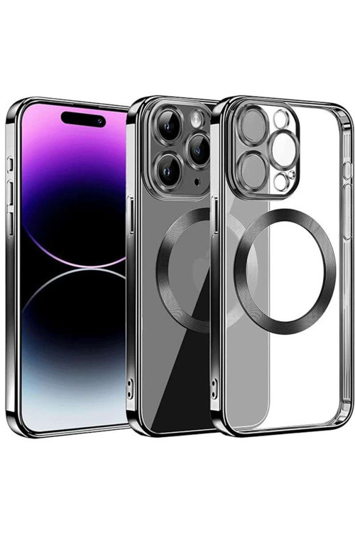 iPhone 13 Pro Max Kılıf Slot Silikon - Siyah