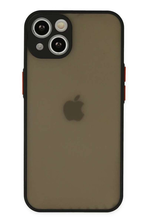 iPhone 15 Kılıf Montreal Silikon Kapak - Siyah