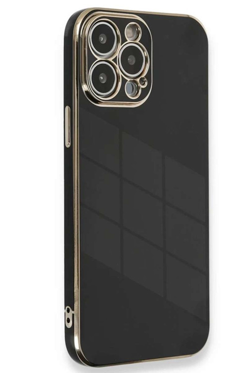iPhone 15 Pro Kılıf Volet Silikon - Siyah