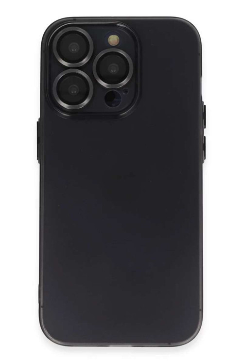 iPhone 13 Pro Max Kılıf Luko Lens Silikon - Siyah