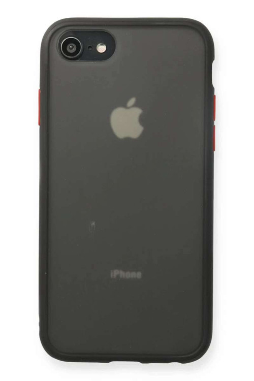iPhone 7 Kılıf Montreal Silikon Kapak - Siyah