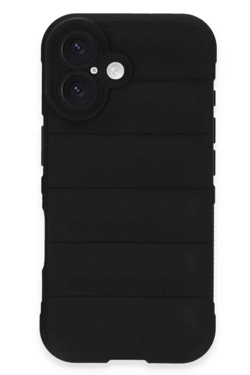 iPhone 16 Kılıf Optimum Silikon - Siyah